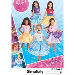S8627A Pattern 8627 Child's Disney Character Skirts