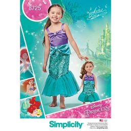 S8725A Pattern 8725 Child's and 18" Doll Costumes