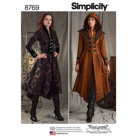 S8769 Pattern 8769 Women's Costume Coats