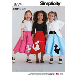 S8774 Pattern 8774 Child's and Girls' Costumes