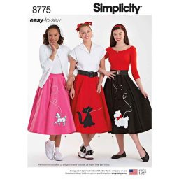 S8775 Pattern 8775 Women's Costumes