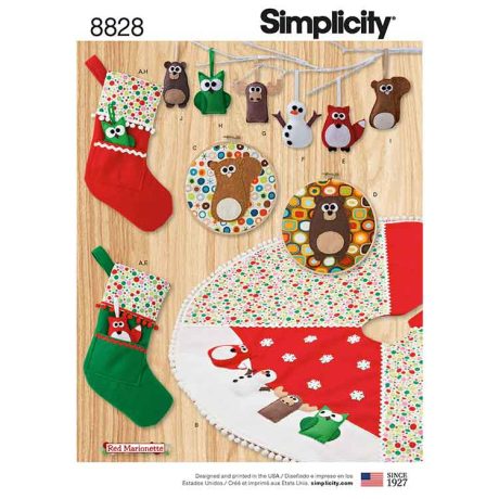S8828_OS Pattern 8828 Holiday Decorating