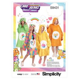 Simplicity Sewing Pattern S9431 Unisex and Teens' Hooded Wearable Blanket
