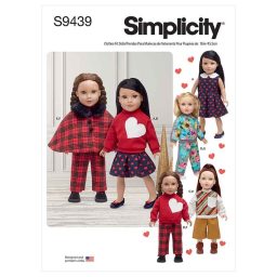 Simplicity Sewing Pattern S9439 18" Doll Clothes