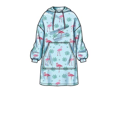Simplicity Sewing Pattern S9456 Unisex Oversized Hoodies, Pants and Booties - Image 5