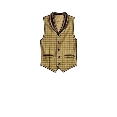 Simplicity Sewing Pattern S9457 Men's Vests