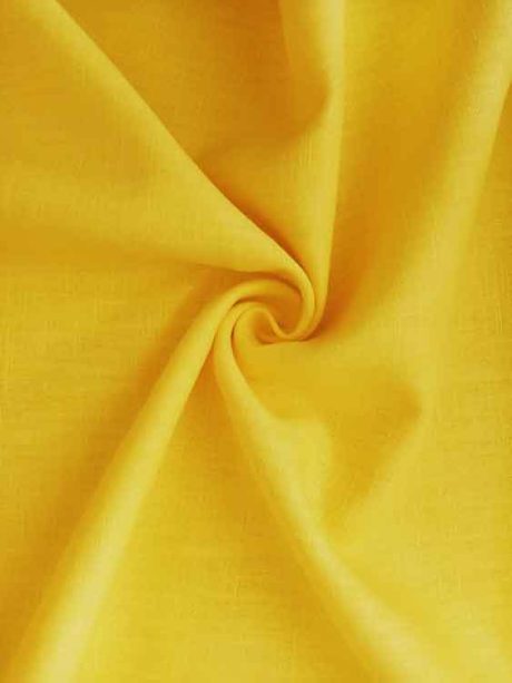 Plain washed linen, yellow