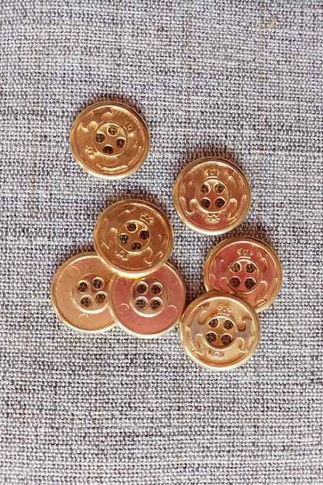 brass 4-hole anchor buttons, 18mm