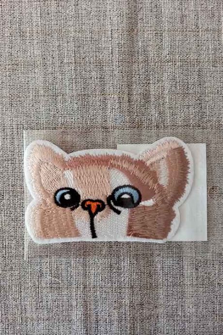 Iron-on Kitty patch (55 x 90 mm)