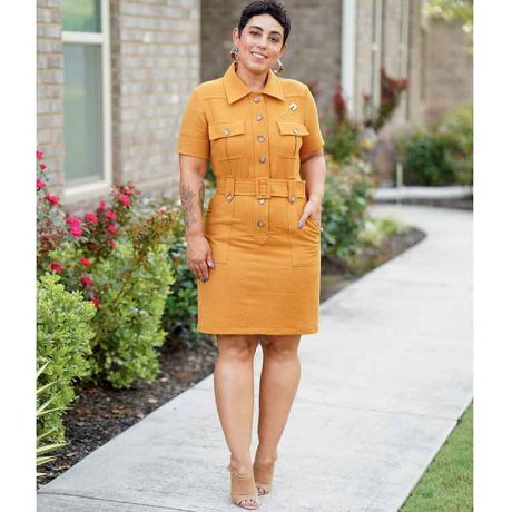 Simplicity Sewing Pattern S9463 Misses' Shirt Dress with Belt