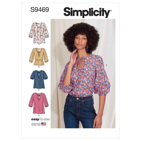 Simplicity Sewing Pattern S9469 Misses' Tops