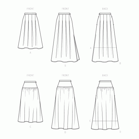 Simplicity Sewing Pattern S9472 Misses' Skirts