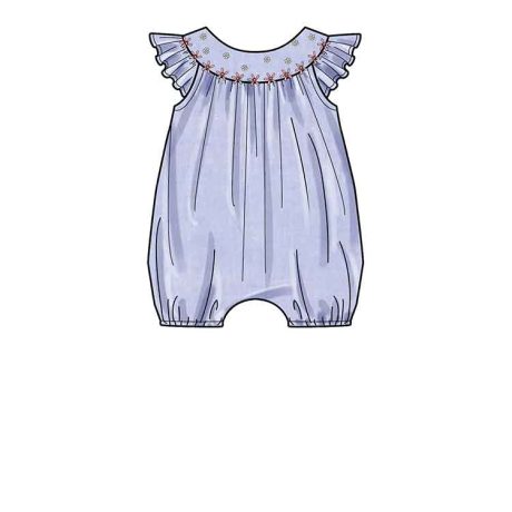 Simplicity Sewing Pattern S9484 Babies' Rompers