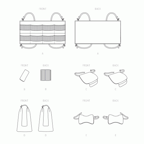 Simplicity Sewing Pattern S9501 Car Accessories