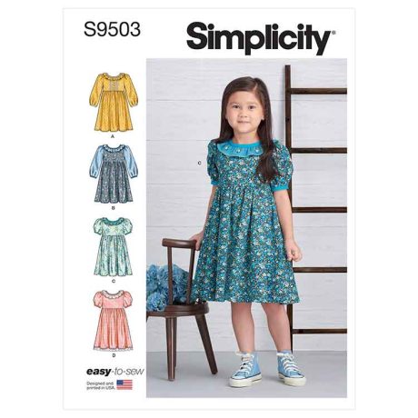 Simplicity Sewing Pattern S9503 Children's Dresses