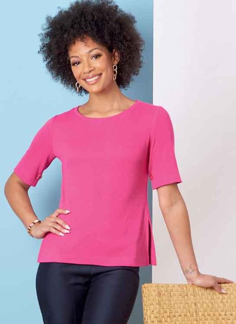 B6874 Misses' Knit Tops