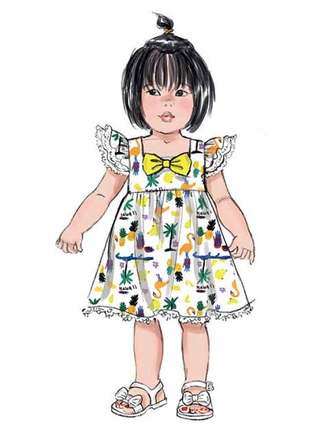 B6885 Toddlers' Dress