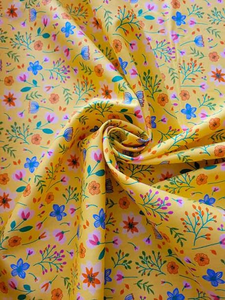 Rose & Hubble 100% cotton, "Buttercup" (yellow)