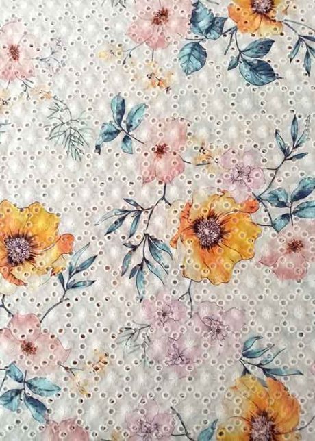 "Potentilla", embroidered voile (100% cotton) - Image 2