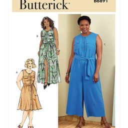 B6891 Women's Dress, Jumpsuit and Sash