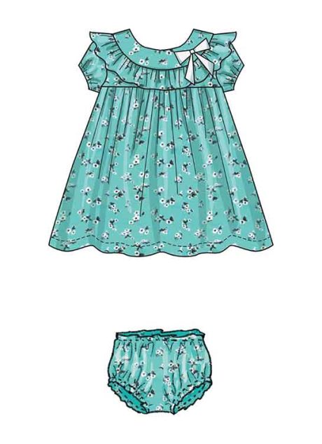 B6903 Infants' Dress and Panties