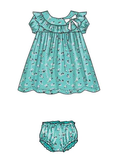 B6903 Infants' Dress and Panties