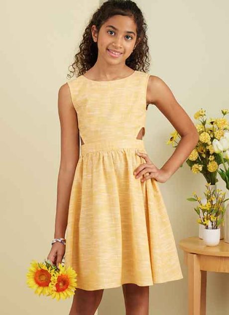 B6908 Girls' Dress, Jumpsuit and Romper