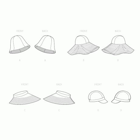 S9505 Hats in Four Styles