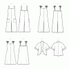 S9541 Misses' Jumpsuits, Dress and Jacket