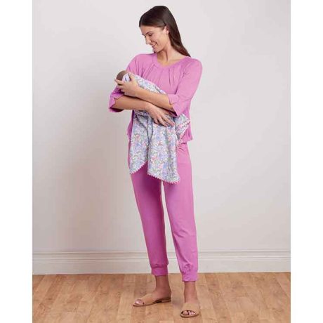 S9556 Misses' Nursing Tops, Pants, Shorts and Blanket