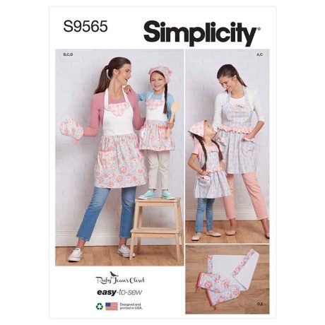 S9565 Children's and Misses' Aprons and Accessories