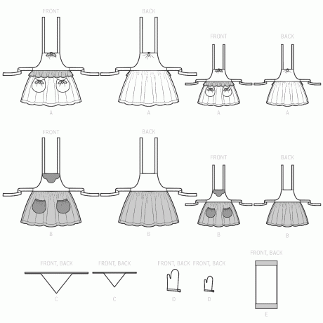 S9565 Children's and Misses' Aprons and Accessories