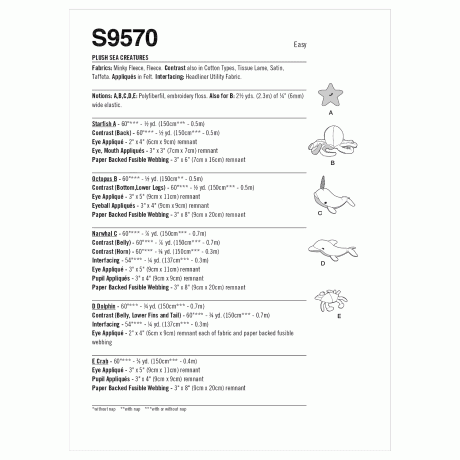 S9570 Plush Sea Creatures