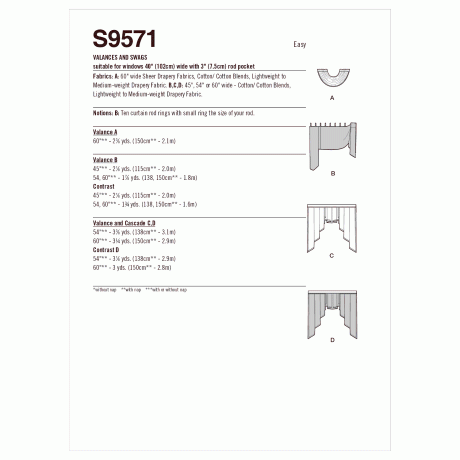 S9571 Valances and Swags