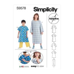 S9578 Children's, Girls' and Boys' Recovery Gowns and Pants