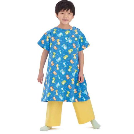 S9578 Children's, Girls' and Boys' Recovery Gowns and Pants