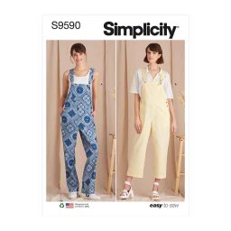 S9590 Misses' Overalls