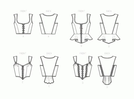 S9592 Misses' Corsets