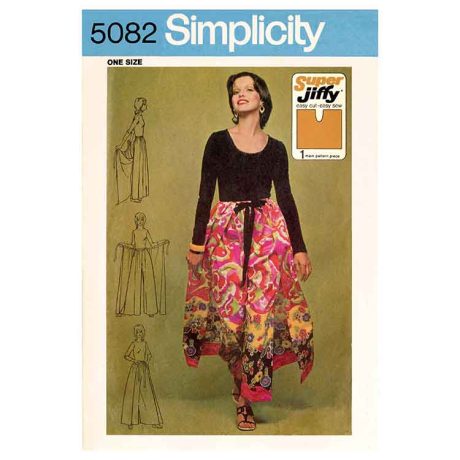 S9595 Misses' Super Jiffy Wrap and Tie Pantskirt