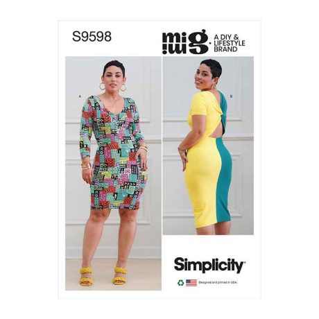 S9598 Misses' Knit Dresses by Mimi G