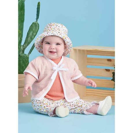 S9616 Babies' Tee-Shirts, Jacket, Pants and Hat