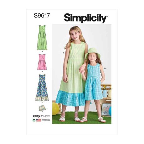 S9617 Children's and Girls' Jumpsuit, Romper and Dress