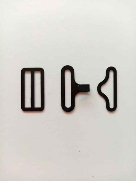 Bow tie clip and slide buckle