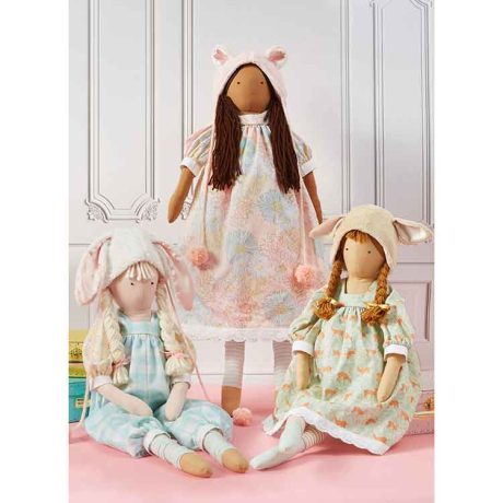 S9621 Lanky Plush Dolls and Clothes by Elaine Heigl Designs