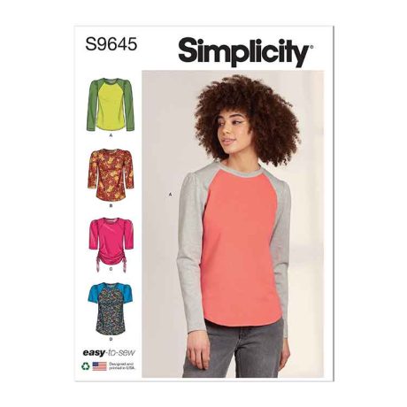 S9645 Misses' Knit Tops