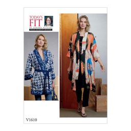 V1610 Misses' Kimono and Belts