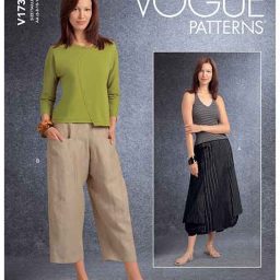 V1731 Misses' Deep-Pocket Skirt and Pants