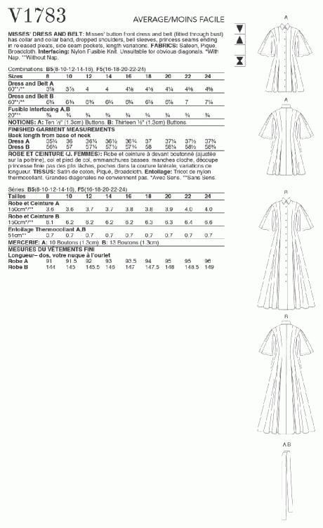 V1783 Misses' Dresses - Image 2