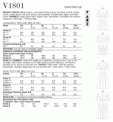 V1801 Misses' Dresses - Image 2