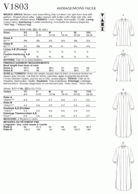 V1803 Misses' Dresses - Image 2